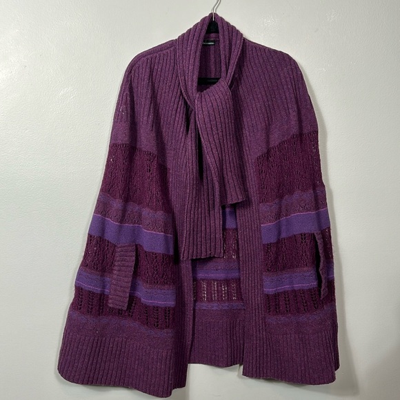 Moda International Purple Long Wool Cape size M / L - gently used - Picture 2 of 15